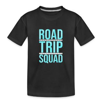 Road Trip - Kids' Premium Organic T-Shirt - black - Front