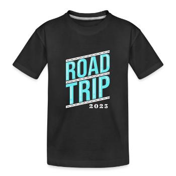 Road Trip - Kinder Premium Bio T-Shirt - Schwarz - Vorne