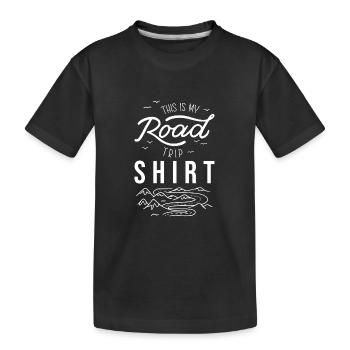 Road Trip - Kinder Premium Bio T-Shirt - Schwarz - Vorne