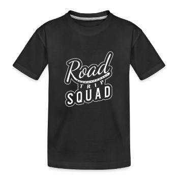 Road Trip - Kids' Premium Organic T-Shirt - black - Front