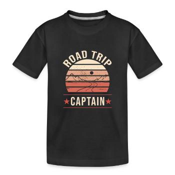 Road Trip - Kinder Premium Bio T-Shirt - Schwarz - Vorne
