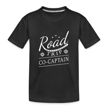 Road Trip - Kids' Premium Organic T-Shirt - black - Front