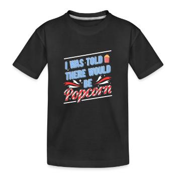 Pop-corn - T-shirt bio Premium Enfant - noir - Devant