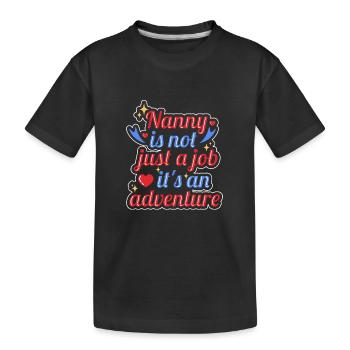 Nounou Baby-sitter Assistante maternelle - T-shirt bio Premium Enfant - noir - Devant