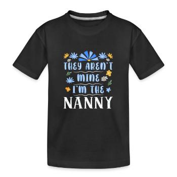 Nanny Babysitter Childminder - Kids' Premium Organic T-Shirt - black - Front
