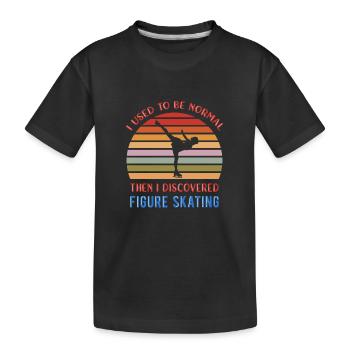 Patinage artistique - T-shirt bio Premium Enfant - noir - Devant