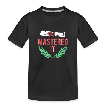 Master Université - T-shirt bio Premium Enfant - noir - Devant