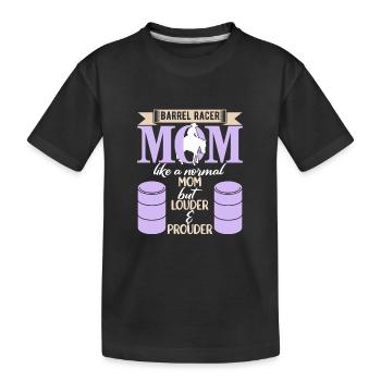 Course de barils - T-shirt bio Premium Enfant - noir - Devant