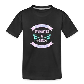 Gymnastics Gymnastics Gymnasts - Kids' Premium Organic T-Shirt - black - Front