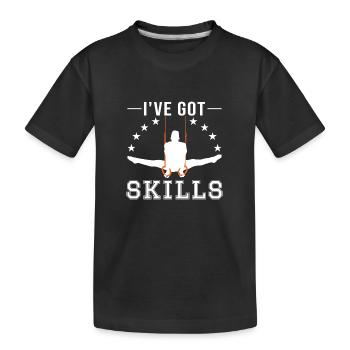 Gymnastics Gymnastics Gymnasts - Kids' Premium Organic T-Shirt - black - Front