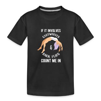 Gymnastics Gymnastics Gymnasts - Kids' Premium Organic T-Shirt - black - Front