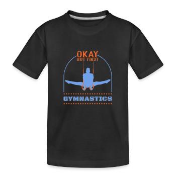 Gymnastics Gymnastics Gymnasts - Kids' Premium Organic T-Shirt - black - Front