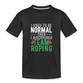 Équipe de corde - T-shirt bio Premium Enfant - noir - Devant