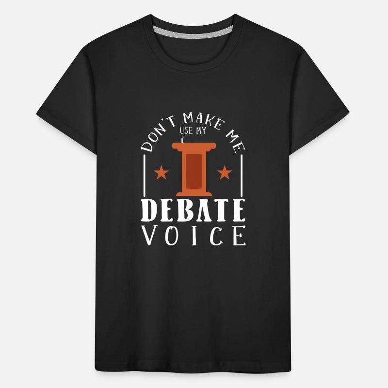Debating Debate Arguing Kids' Premium Organic T-Shirt