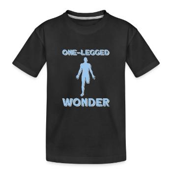 Rollstuhl Rollstuhlfahrer - Kinder Premium Bio T-Shirt - Schwarz - Vorne