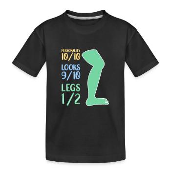 Accès en fauteuil roulant - T-shirt bio Premium Enfant - noir - Devant