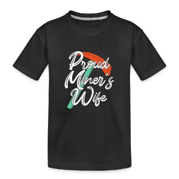Mine Minenarbeiter - Kinder Premium Bio T-Shirt - Schwarz - Vorne