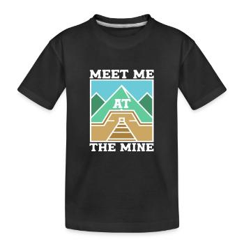 Mineurs de mines - T-shirt bio Premium Enfant - noir - Devant