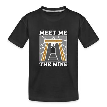 Mineurs de mines - T-shirt bio Premium Enfant - noir - Devant