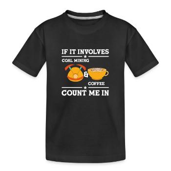 Mineurs de mines - T-shirt bio Premium Enfant - noir - Devant