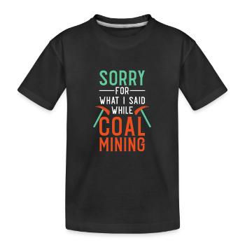 Mineurs de mines - T-shirt bio Premium Enfant - noir - Devant
