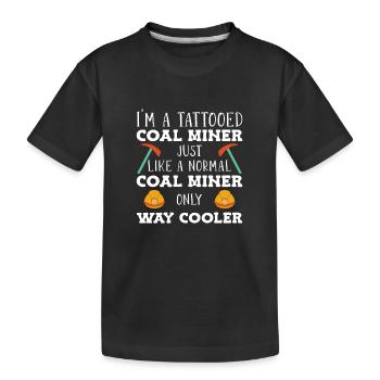 Mineurs de mines - T-shirt bio Premium Enfant - noir - Devant