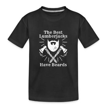 Bûcheron Bûcheron Tronçonneuse - T-shirt bio Premium Enfant - noir - Devant