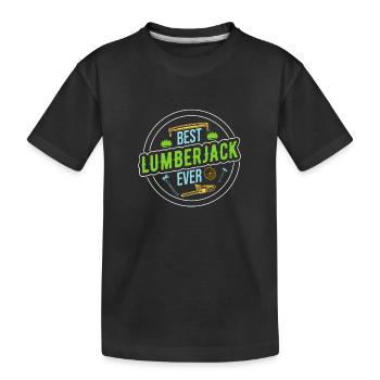 Bûcheron Bûcheron Tronçonneuse - T-shirt bio Premium Enfant - noir - Devant