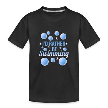 Nageurs - T-shirt bio Premium Enfant - noir - Devant
