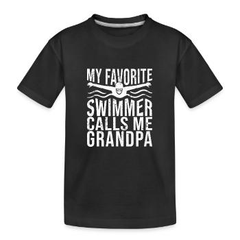 Nageurs - T-shirt bio Premium Enfant - noir - Devant