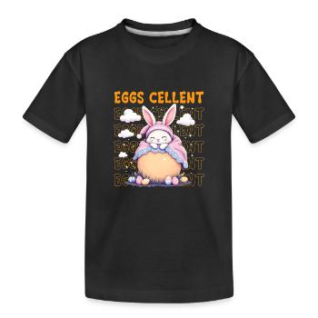 Eier Cellent - Kinder Premium Bio T-Shirt - Schwarz - Vorne