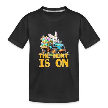 Die Jagd hat begonnen - Kinder Premium Bio T-Shirt - Schwarz - Vorne