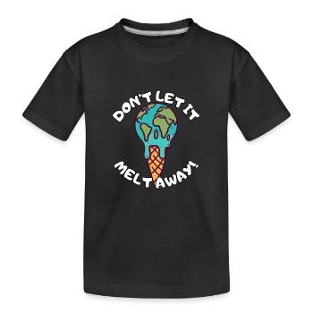 Ne le laissez pas fondre - T-shirt bio Premium Enfant - noir - Devant