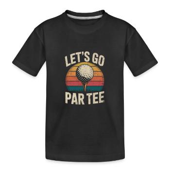 Par tee drôle golf design - T-shirt bio Premium Enfant - noir - Devant