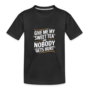 Sweet Tea - Kinder Premium Bio T-Shirt - Schwarz - Vorne