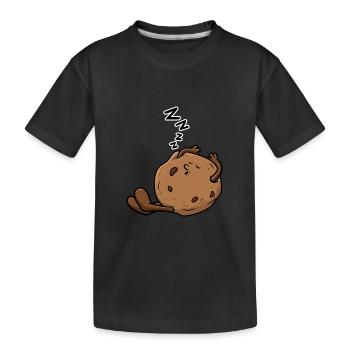 Keks der schläft - Kinder Premium Bio T-Shirt - Schwarz - Vorne