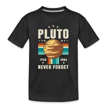 N’oubliez jamais Pluton Graphique - T-shirt bio Premium Enfant - noir - Devant