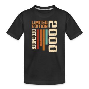 December 2000 - 2000 December - Kids' Premium Organic T-Shirt - black - Front