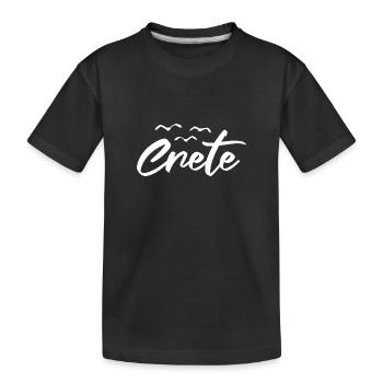 Crète Seagulls Crète Grèce - T-shirt bio Premium Enfant - noir - Devant