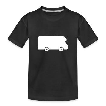 Autocollant de vacances en camping-car autocollant Camper Travel - T-shirt bio Premium Enfant - noir - Devant