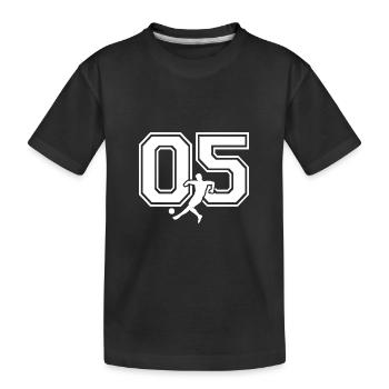 Soccer Number 05 Soccer Player - Kids' Premium Organic T-Shirt - black - Front