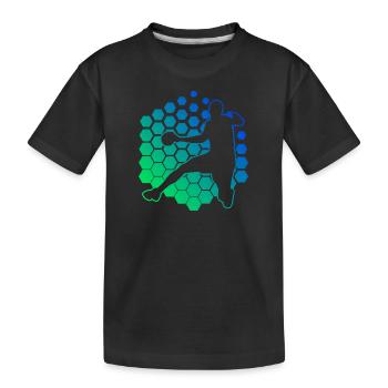 Handball Handball Handball Handball Hommes Handball - T-shirt bio Premium Enfant - noir - Devant