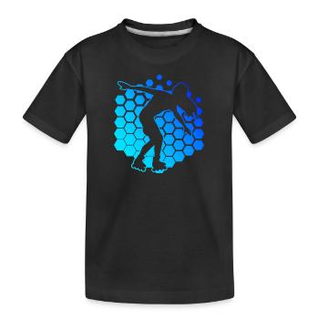 Patins à roulettes pour hommes Patins à roulettes Patinage à roulettes - T-shirt bio Premium Enfant - noir - Devant