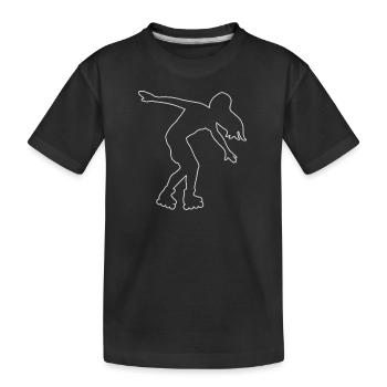 Roller Skates Roller Skating Damen Roller Skating - Kinder Premium Bio T-Shirt - Schwarz - Vorne