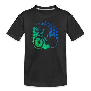 Road Cycling Road Bike Road Bike Mens Road Bike - Kids' Premium Organic T-Shirt - black - Front