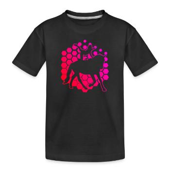 Sportliche Disziplin Teamvoltigieren - Kinder Premium Bio T-Shirt - Schwarz - Vorne