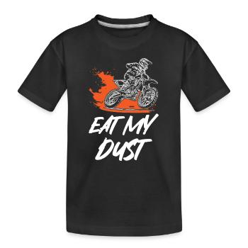 Mangez ma poussière Motocross - T-shirt bio Premium Enfant - noir - Devant
