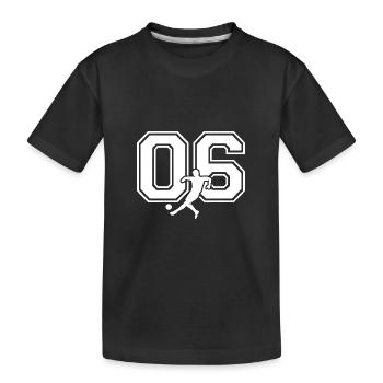 Soccer Number 06 Soccer Player - Kids' Premium Organic T-Shirt - black - Front