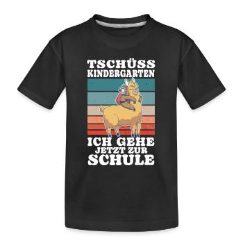 Einschulung 04 Zeichenfläche 7 Kopieren 6 - Kinder Premium Bio T-Shirt - Schwarz - Vorne