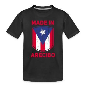 Arecibo Puerto Rico - Kinder Premium Bio T-Shirt - Schwarz - Vorne